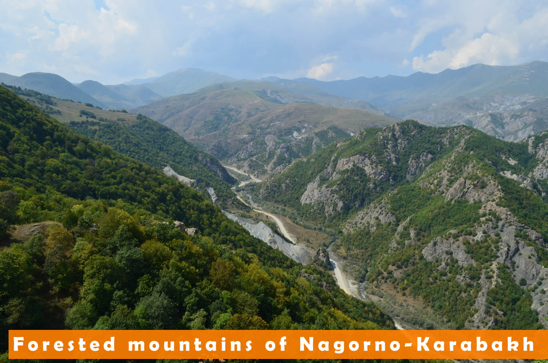 Montagnes boisees de Haut Karabakh